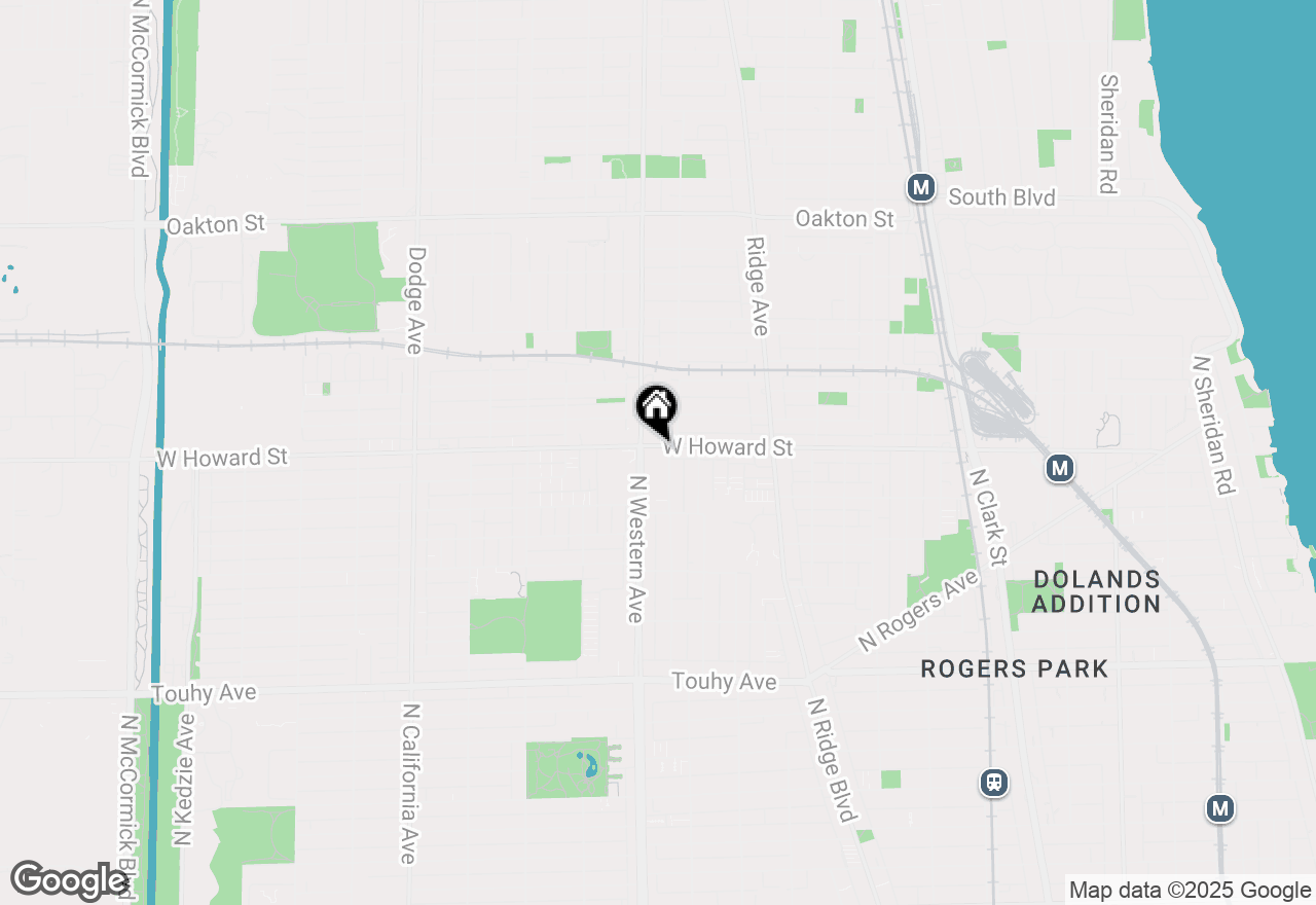 Map of 2341 W Howard Avenue, Chicago, IL 60645