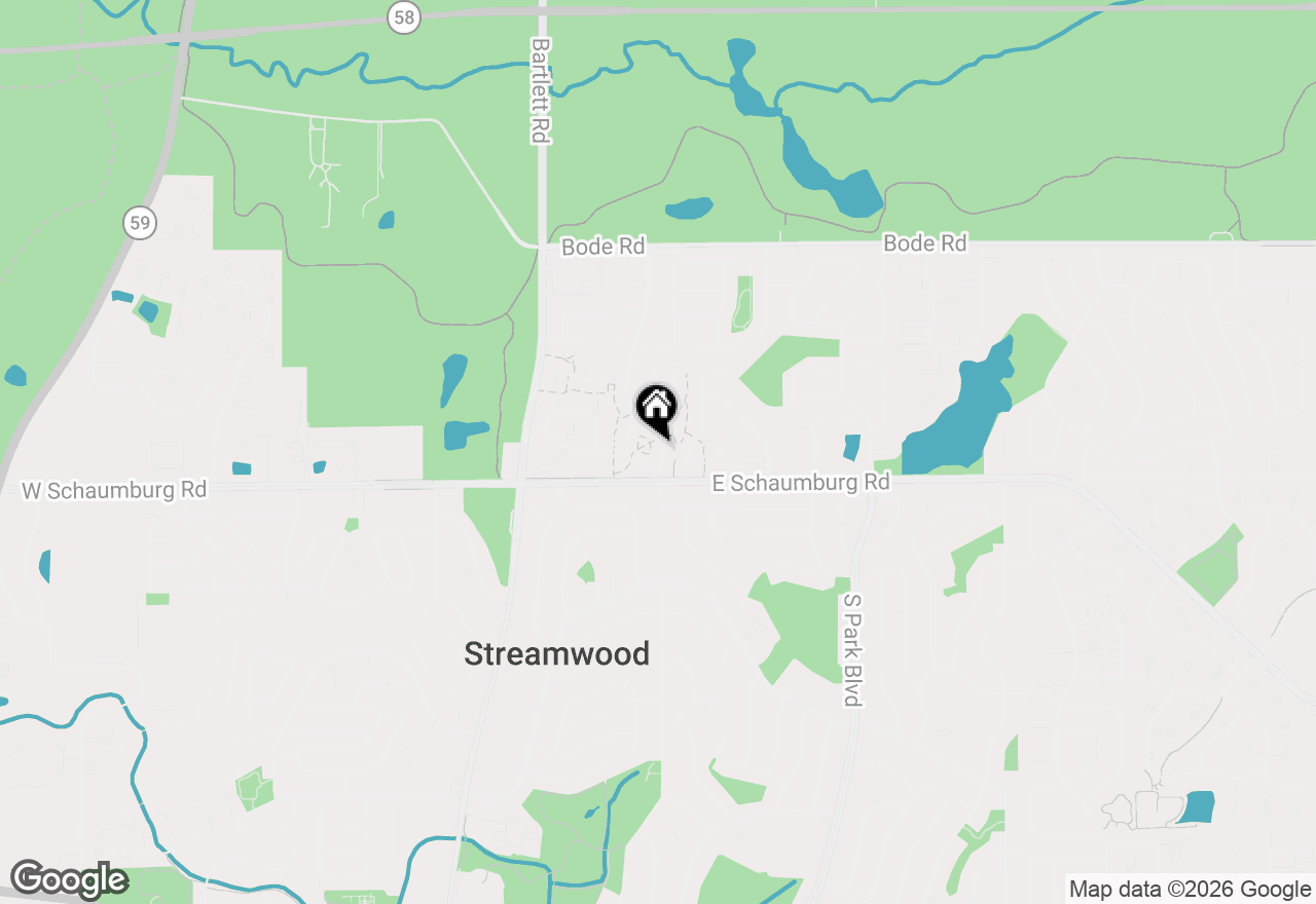 Map of 20 N Oltendorf Road, Streamwood, IL 60107
