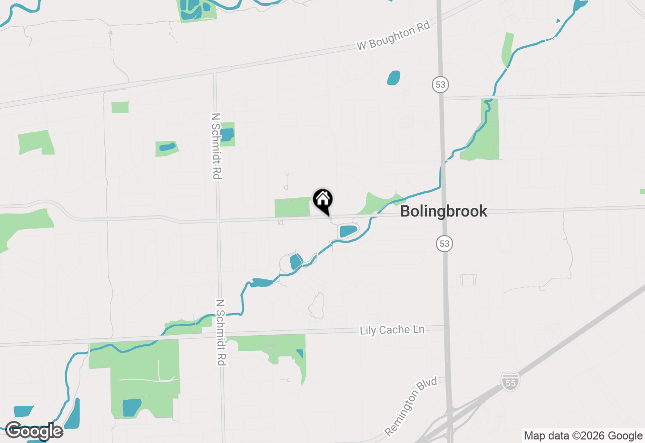 Map of 305 W Briarcliff Road, Bolingbrook, IL 60440