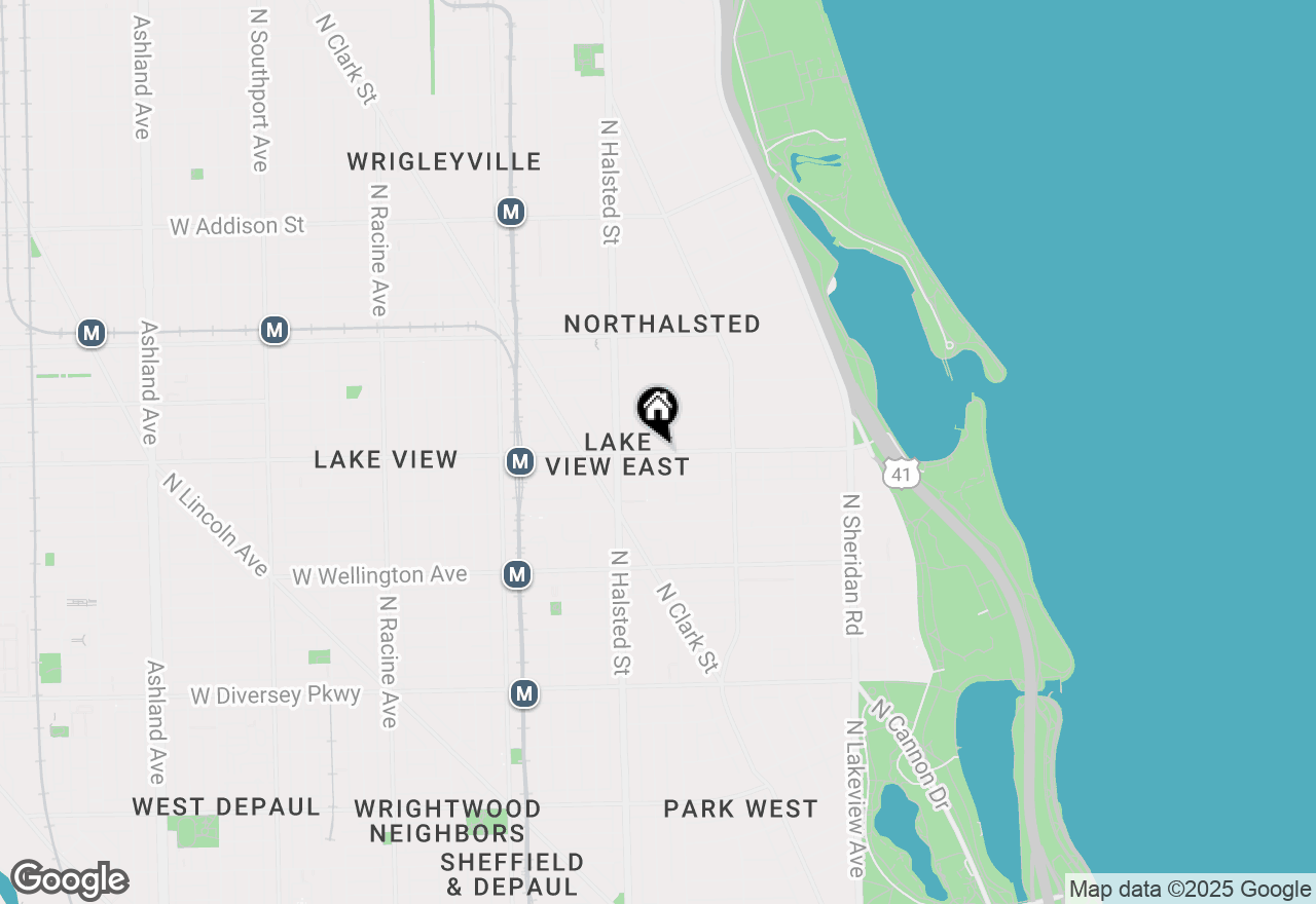 Map of 705 W Belmont, Chicago, IL 60614