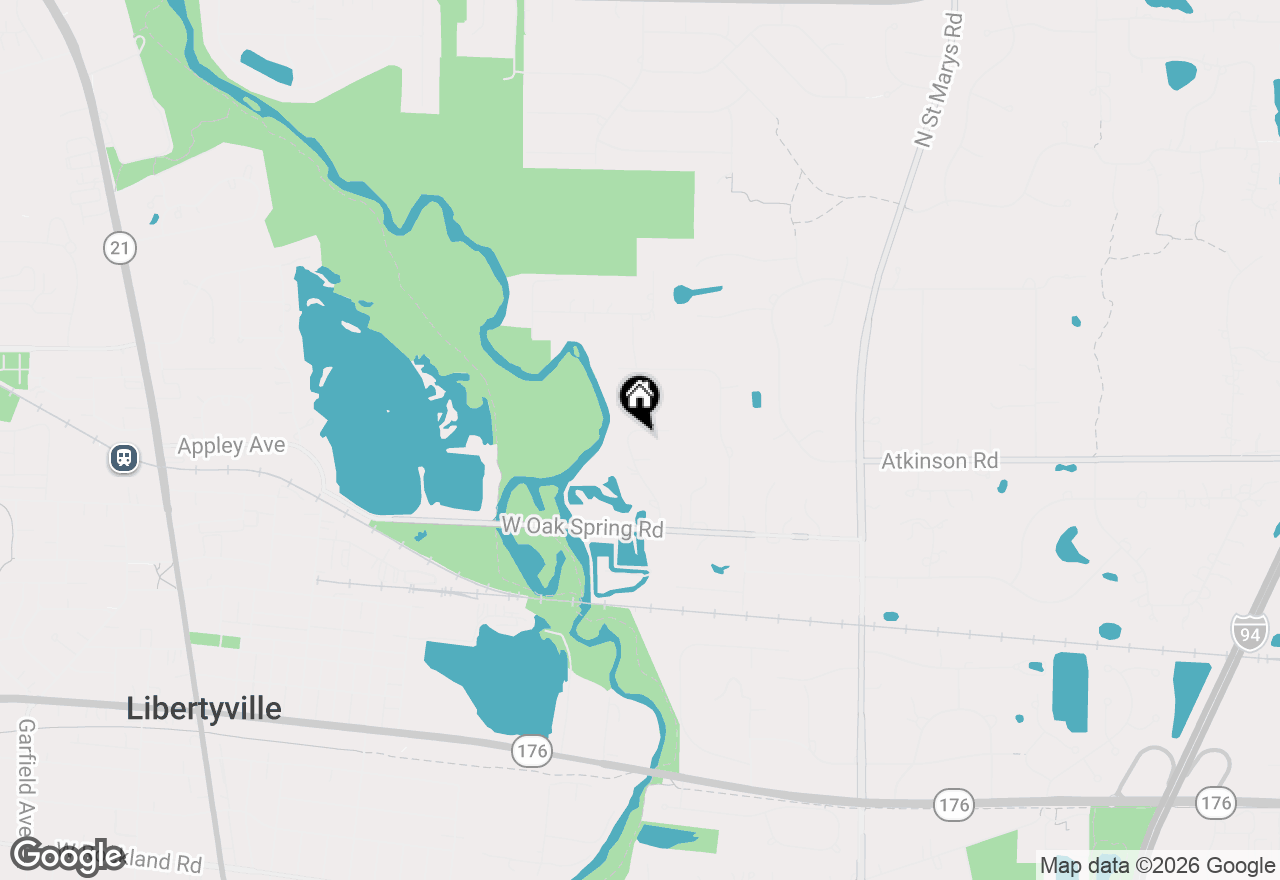 Map of 840 Hawthorne Lane, Libertyville, IL 60048