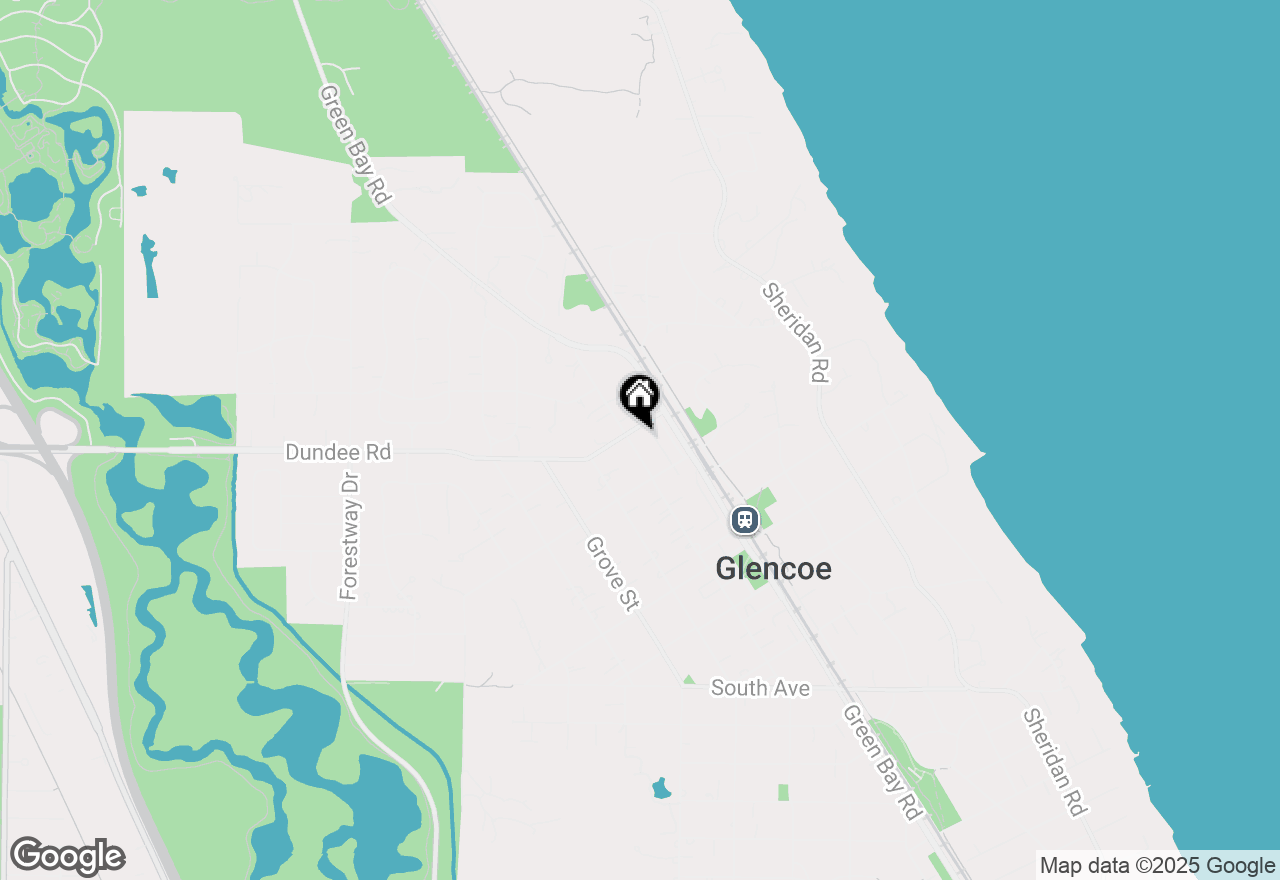 Map of 863 Vernon Avenue, Glencoe, IL 60022