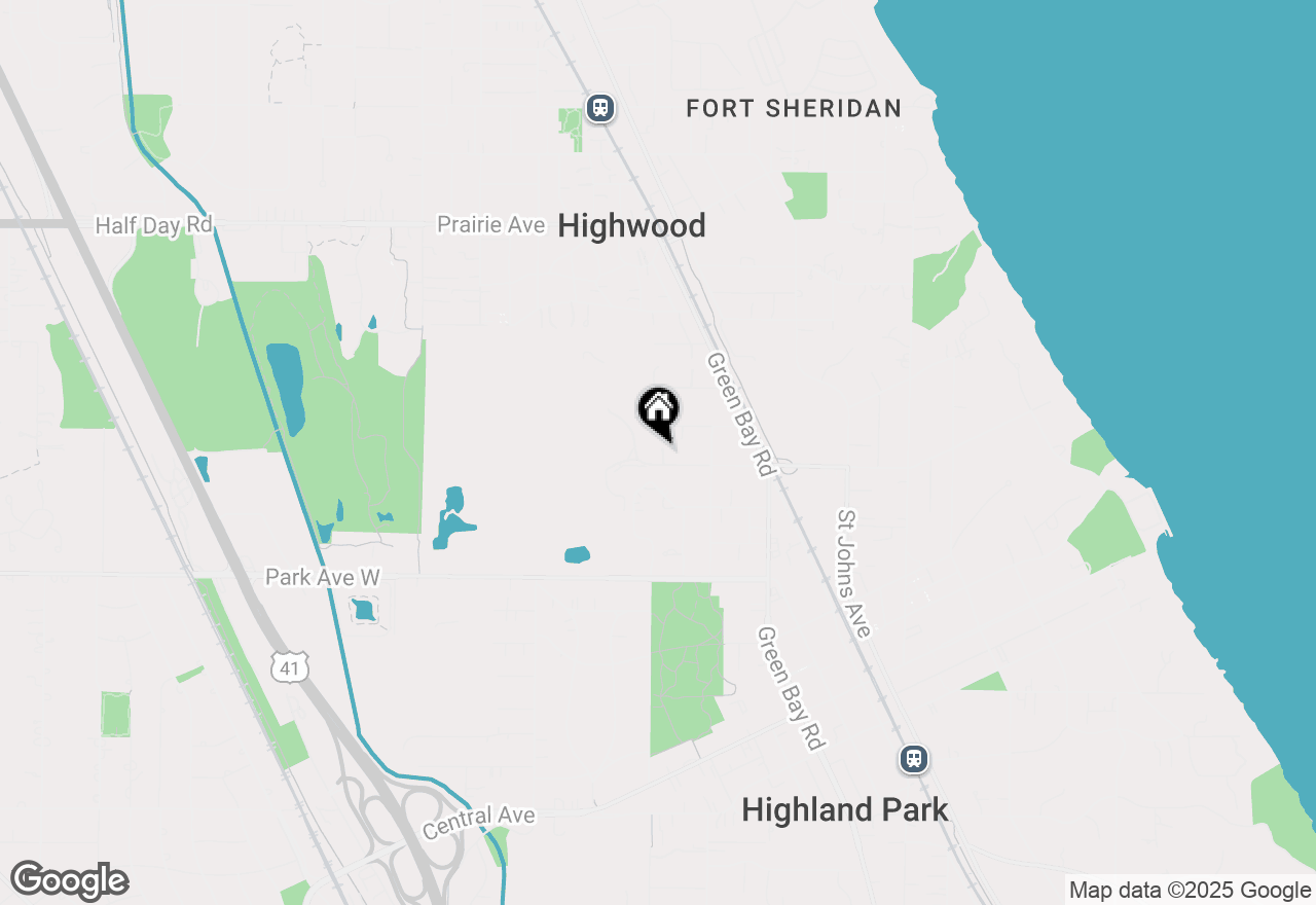 Map of 685 Vine Avenue, Highland Park, IL 60035