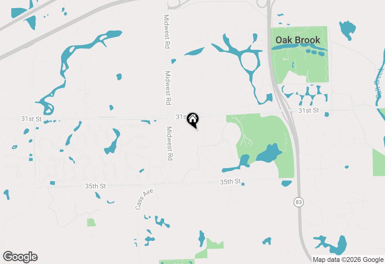 Map of 313 Trinity Lane, Oak Brook, IL 60523