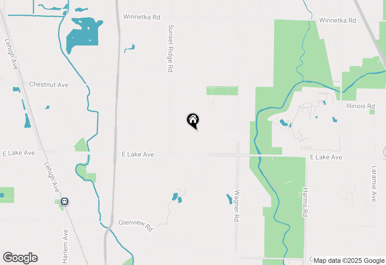Map of 1516 Meadow Lane, Glenview, IL 60025