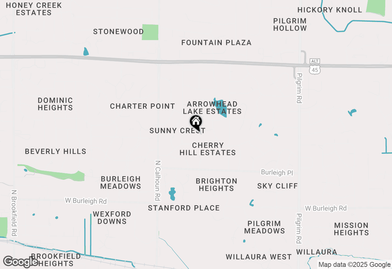 Map of 16765 Queen Ann Dr, Brookfield, WI 53005