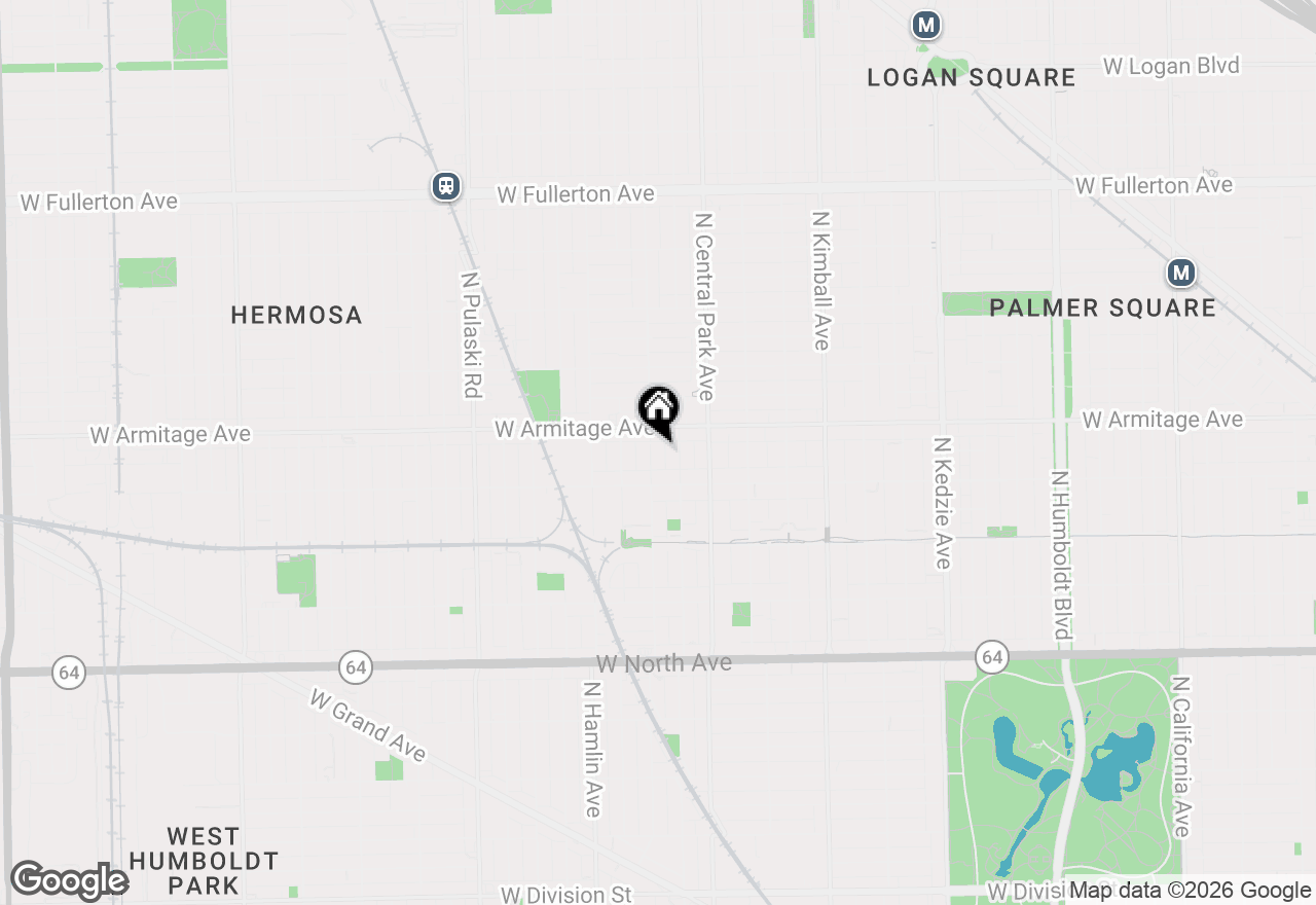 Map of 1933 N Lawndale Avenue, Chicago, IL 60647