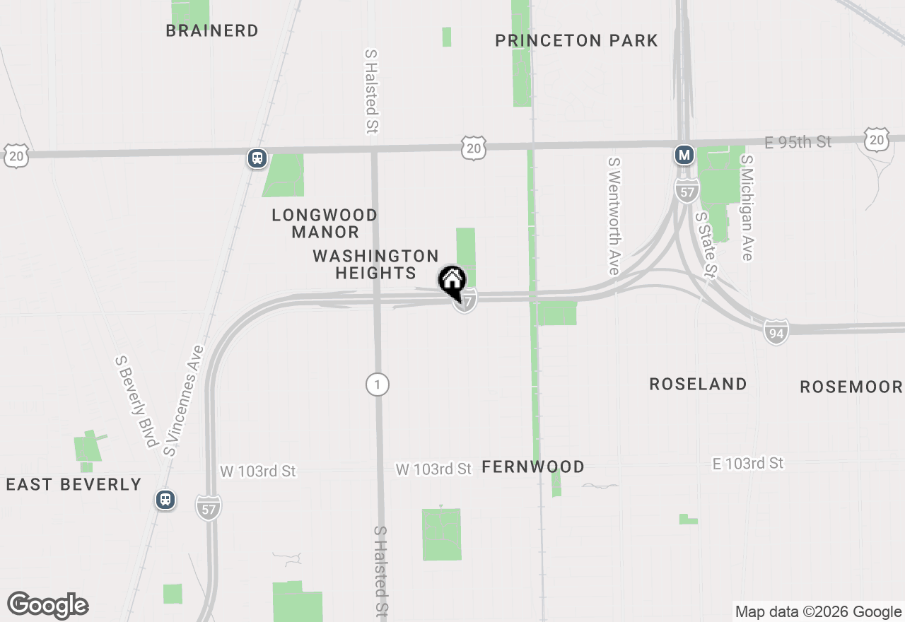 Map of 9900 S Wallace Street, Chicago, IL 60628