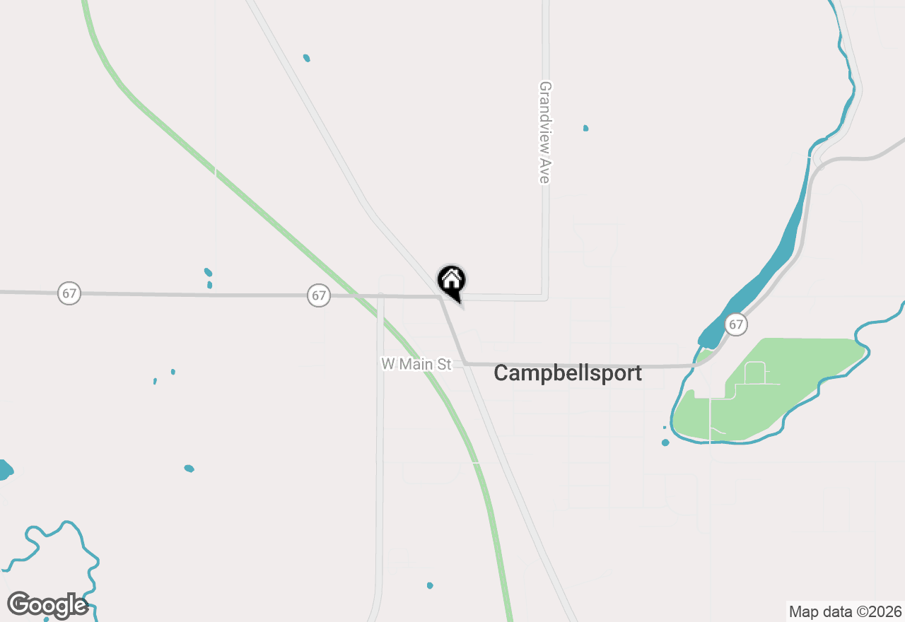 Map of 238 N Fond Du Lac Ave, Campbellsport, WI 53010