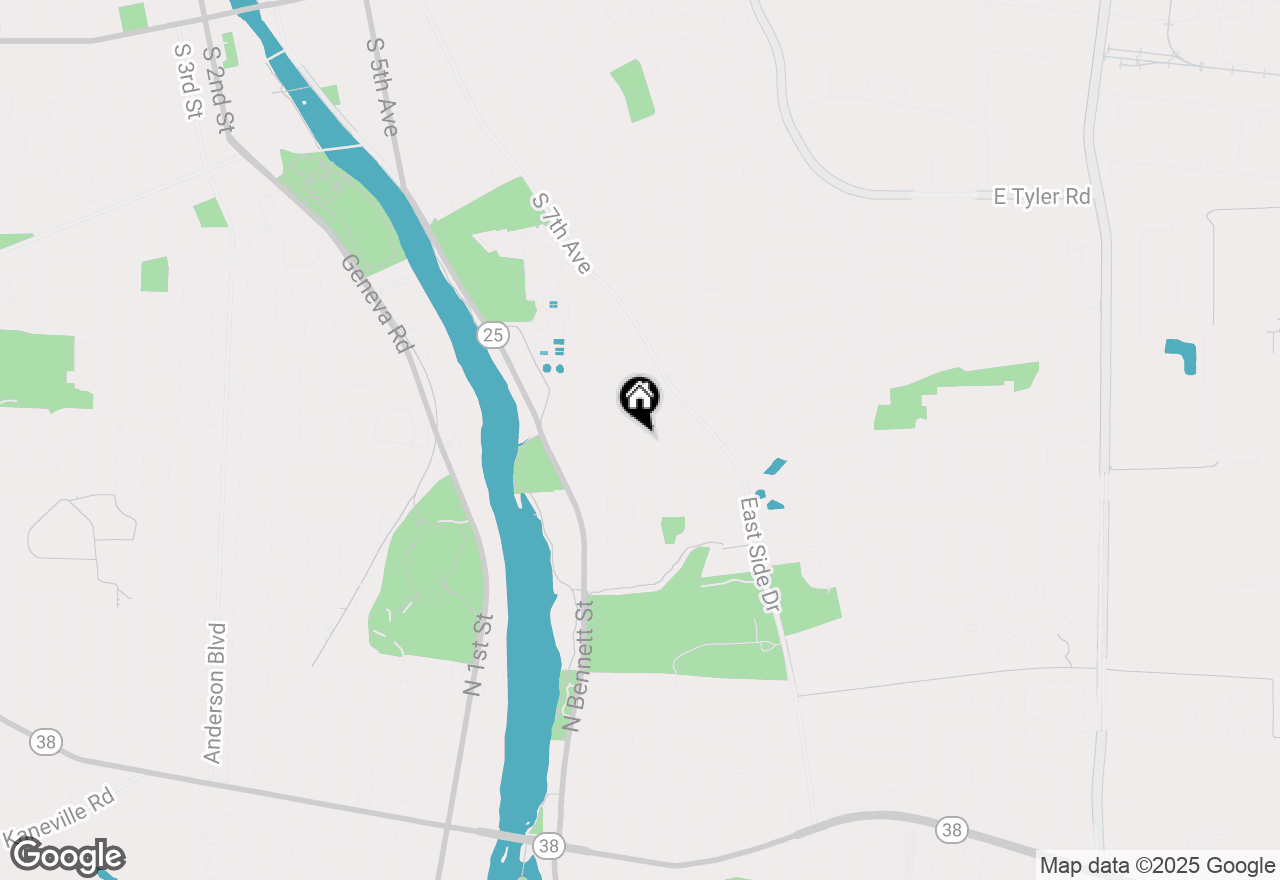 Map of 304 Moore Avenue, St. Charles, IL 60174