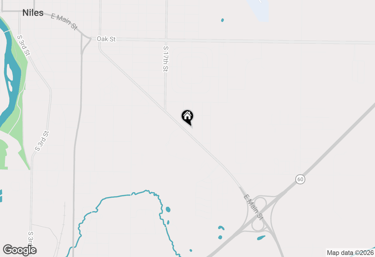 Map of 1917 E Main Street, Niles, MI 49120