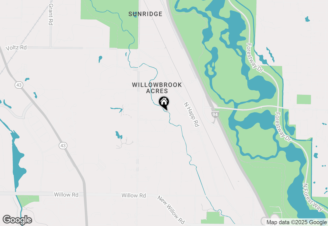 Map of 265 Sunset Drive, Northfield, IL 60093