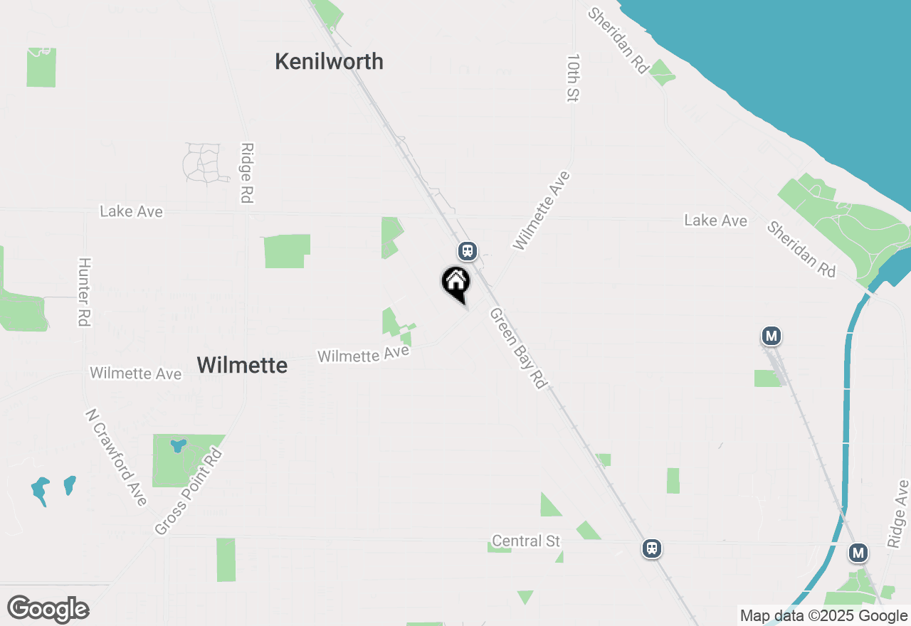 Map of 625 Park Avenue, Wilmette, IL 60091