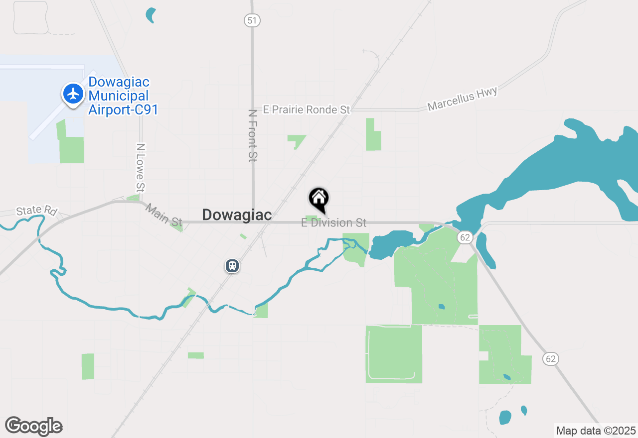 Map of 105 Lester Avenue, Dowagiac, MI 49047