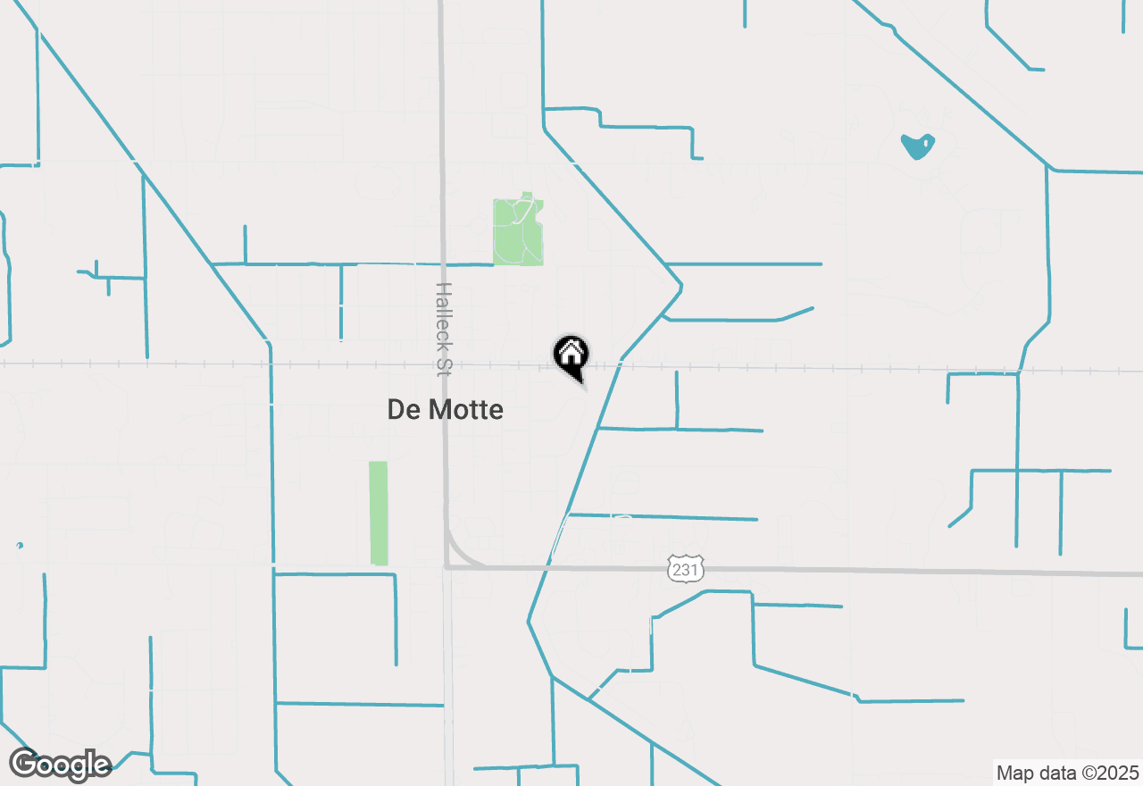 Map of 402 9th Circle Se, Demotte, IN 46310