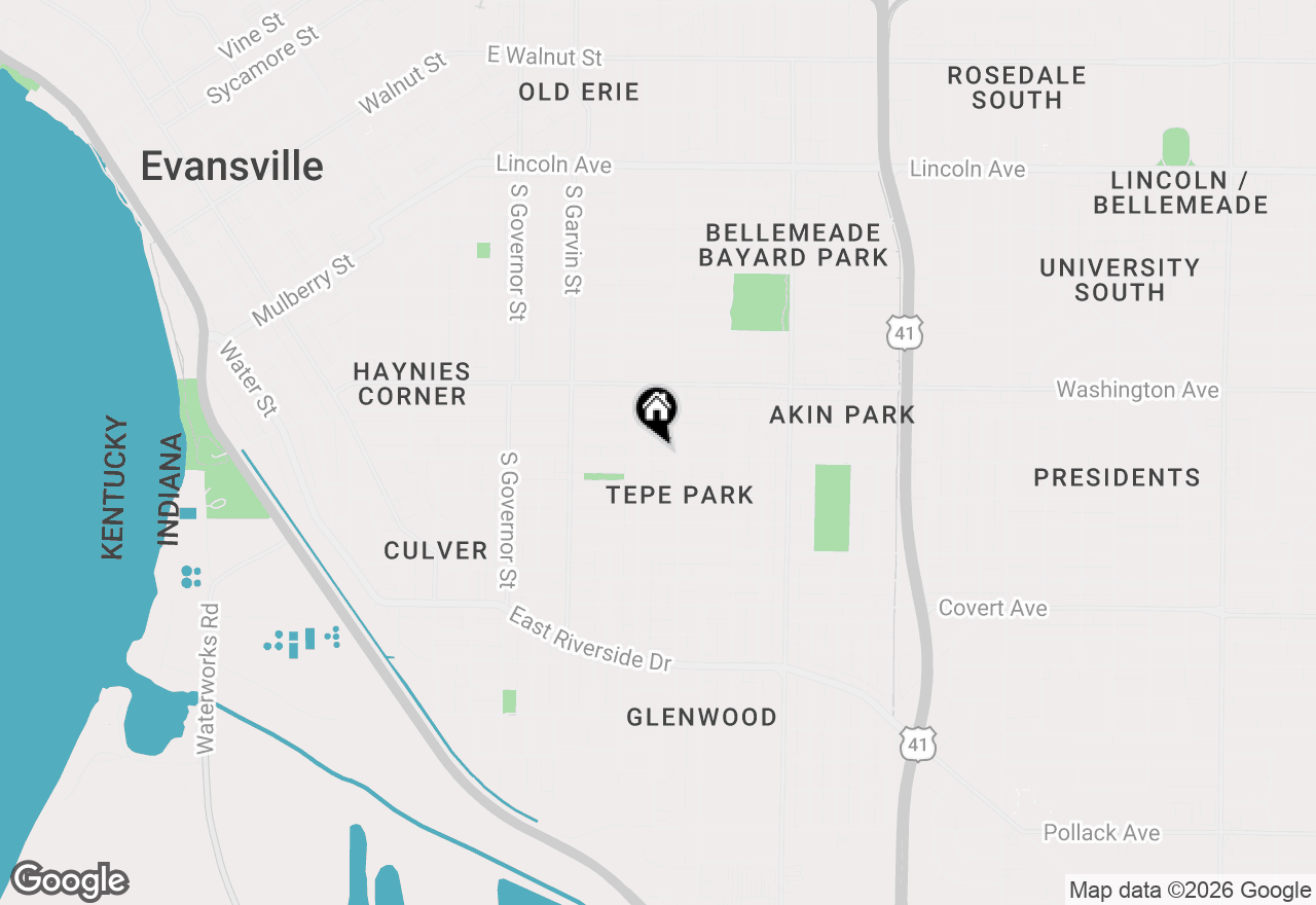Map of 706 Madison Avenue, Evansville, IN 47713