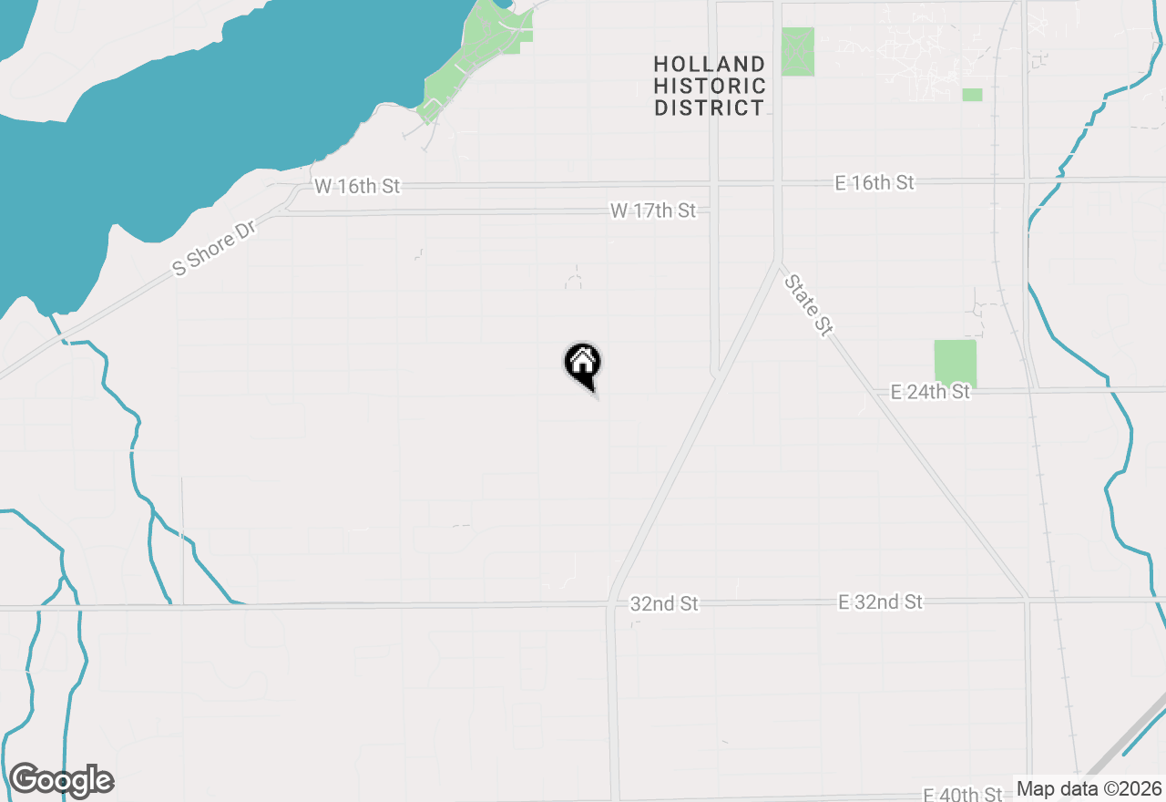 Map of 238 W 24th Street, Holland, MI 49423