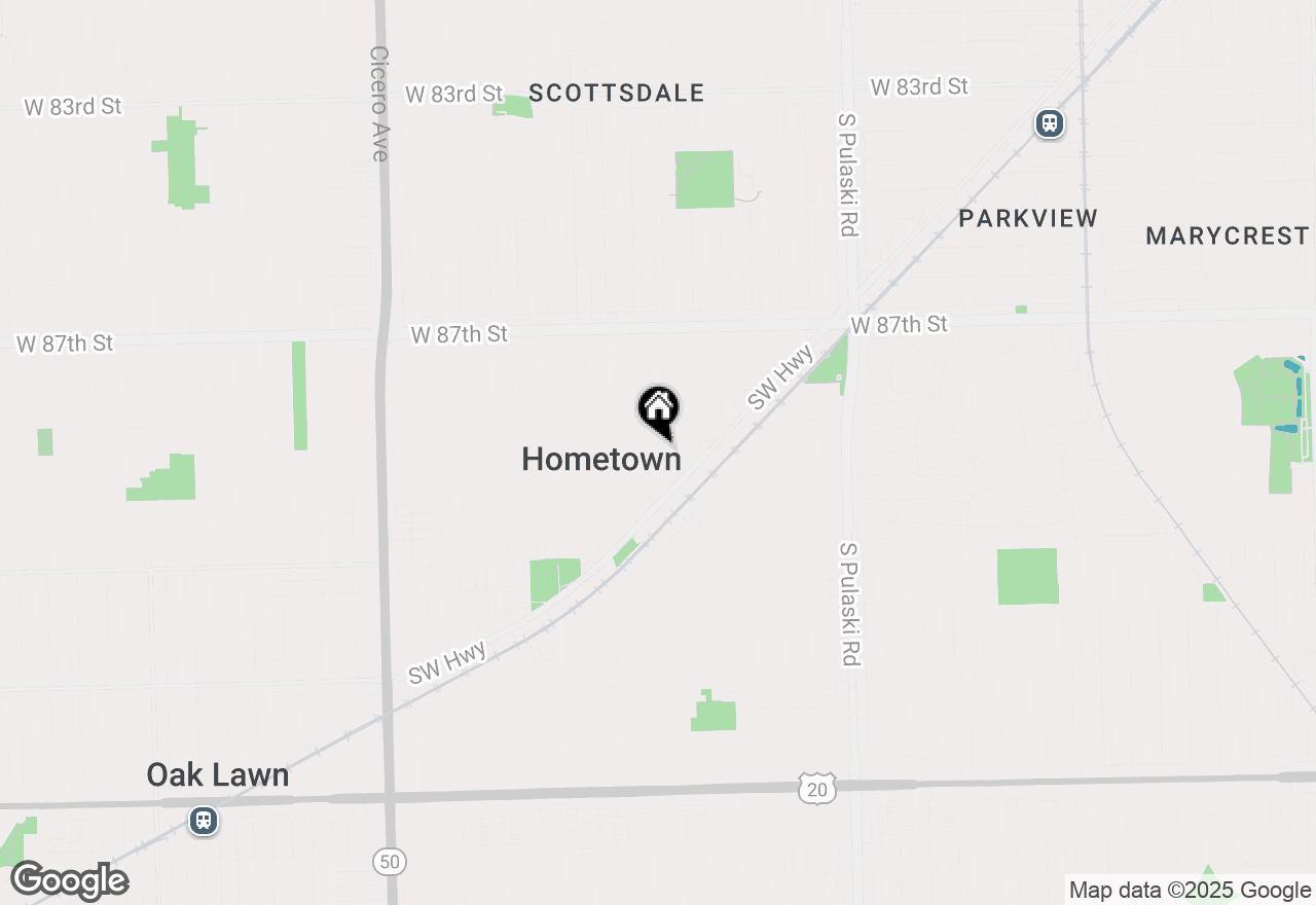 Map of 4511 W 87th Street, Hometown, IL 60456