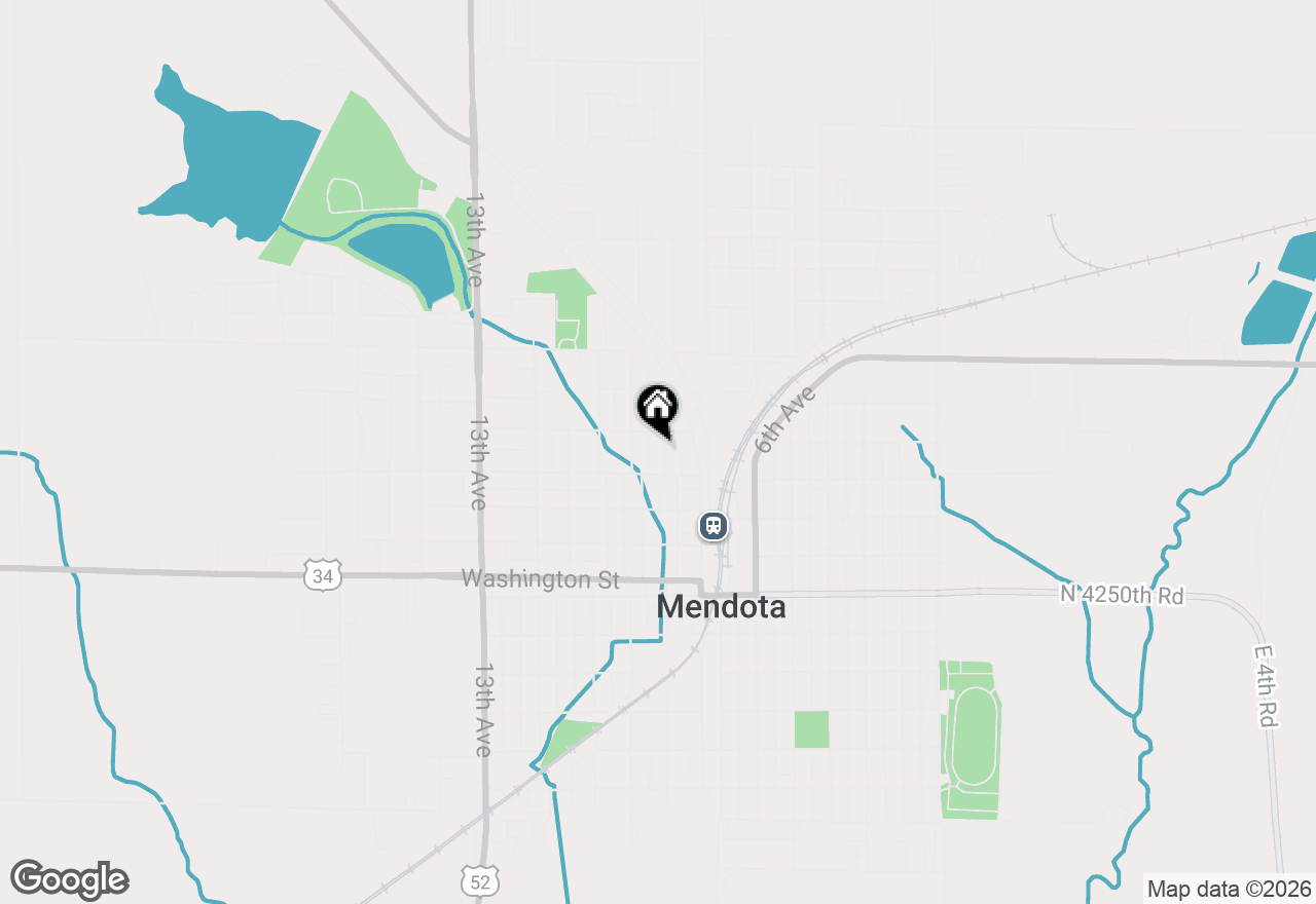 Map of 1006 Illinois Avenue, Mendota, IL 61342