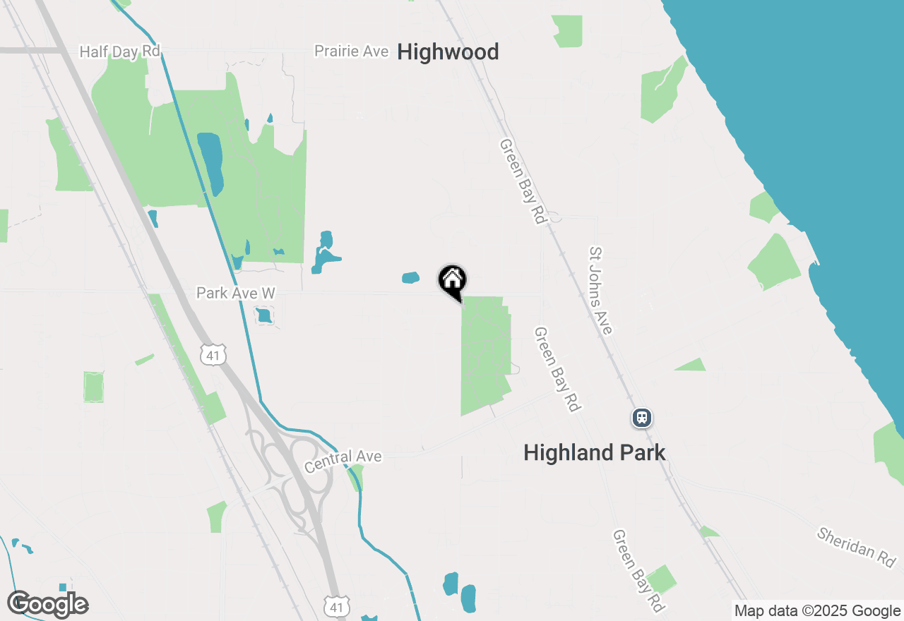 Map of 835 Yale Lane, Highland Park, IL 60035