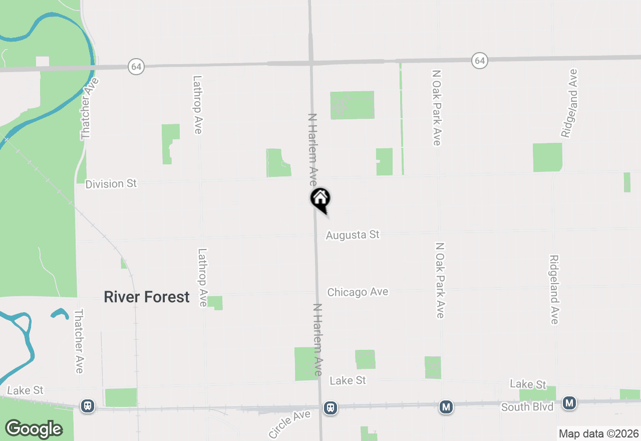 Map of 1025 N Harlem Avenue #D, Oak Park, IL 60302