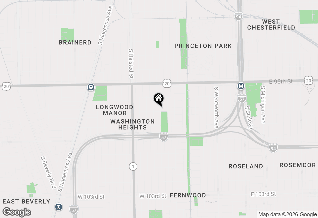 Map of 9650 S Wallace Street, Chicago, IL 60628