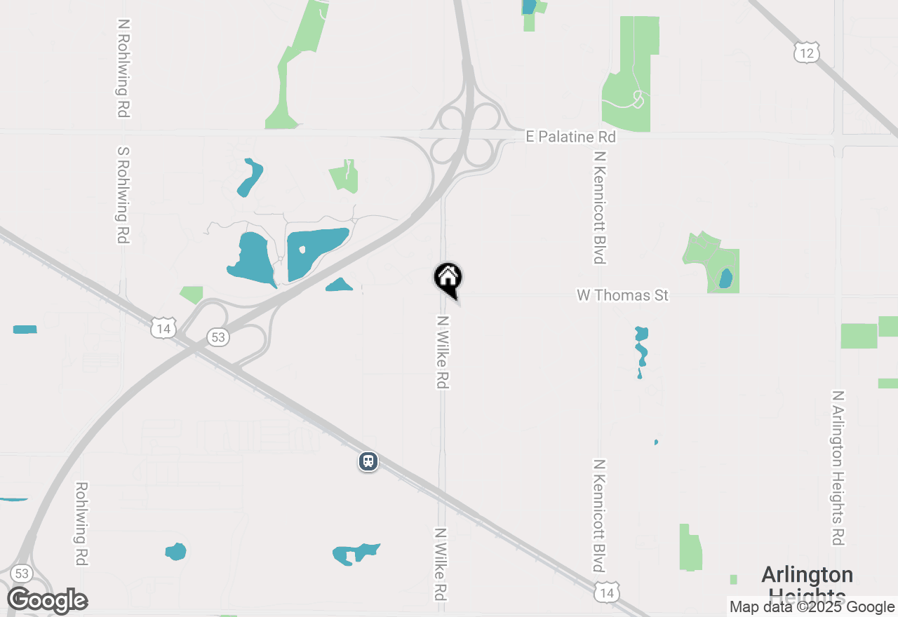 Map of 1425 N Wilke Road, Arlington Heights, IL 60004