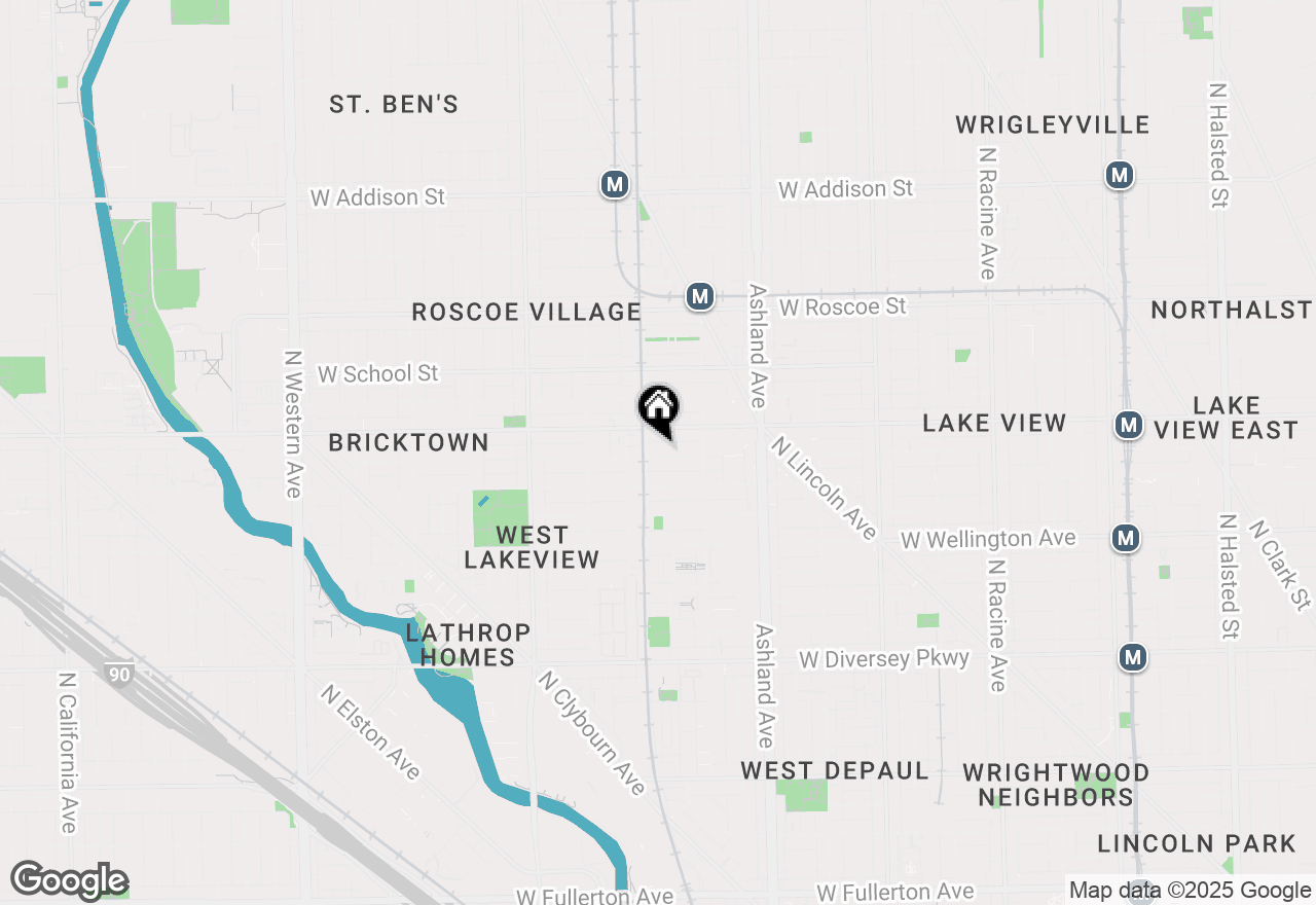 Map of 1746 W Fletcher Street, Chicago, IL 60657