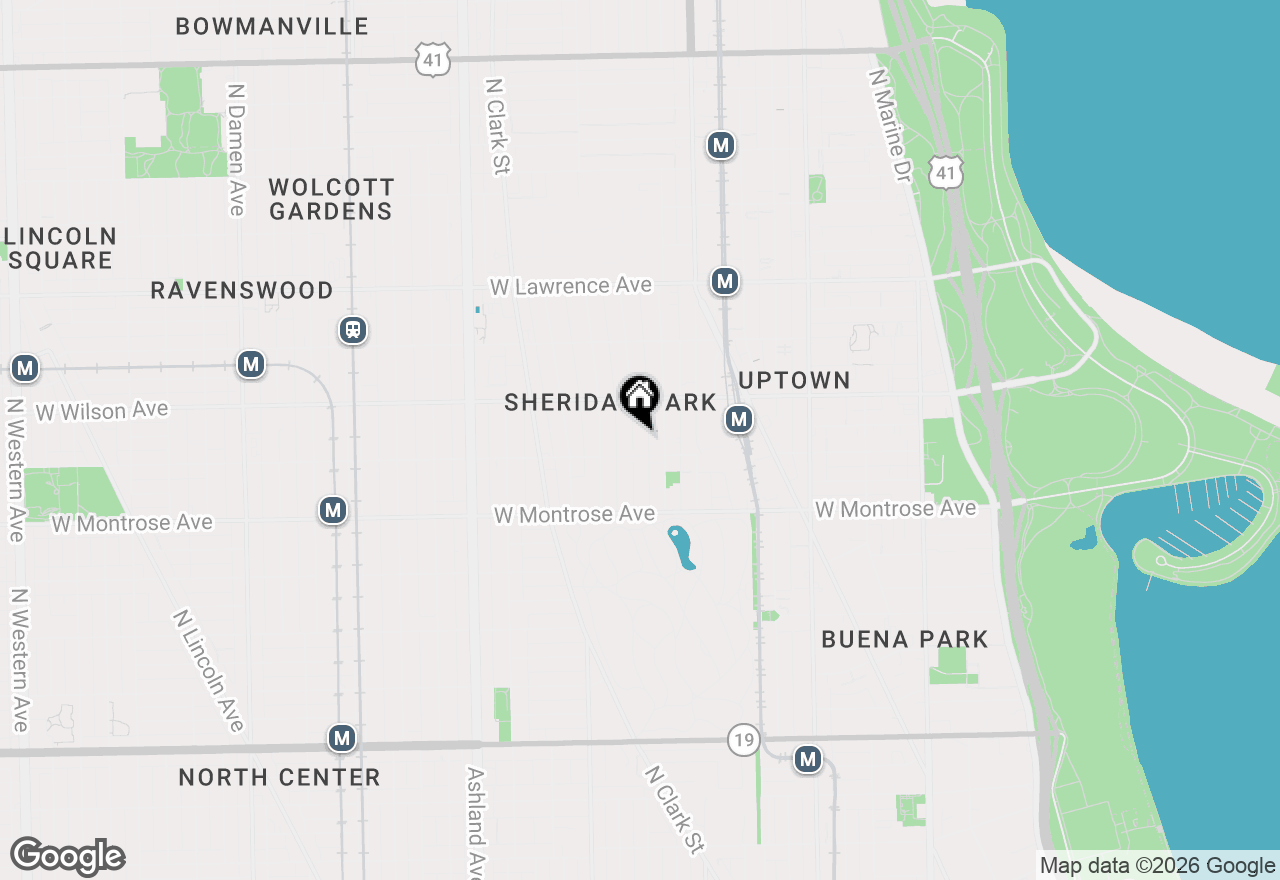 Map of 4511 N Malden Street #2B, Chicago, IL 60640