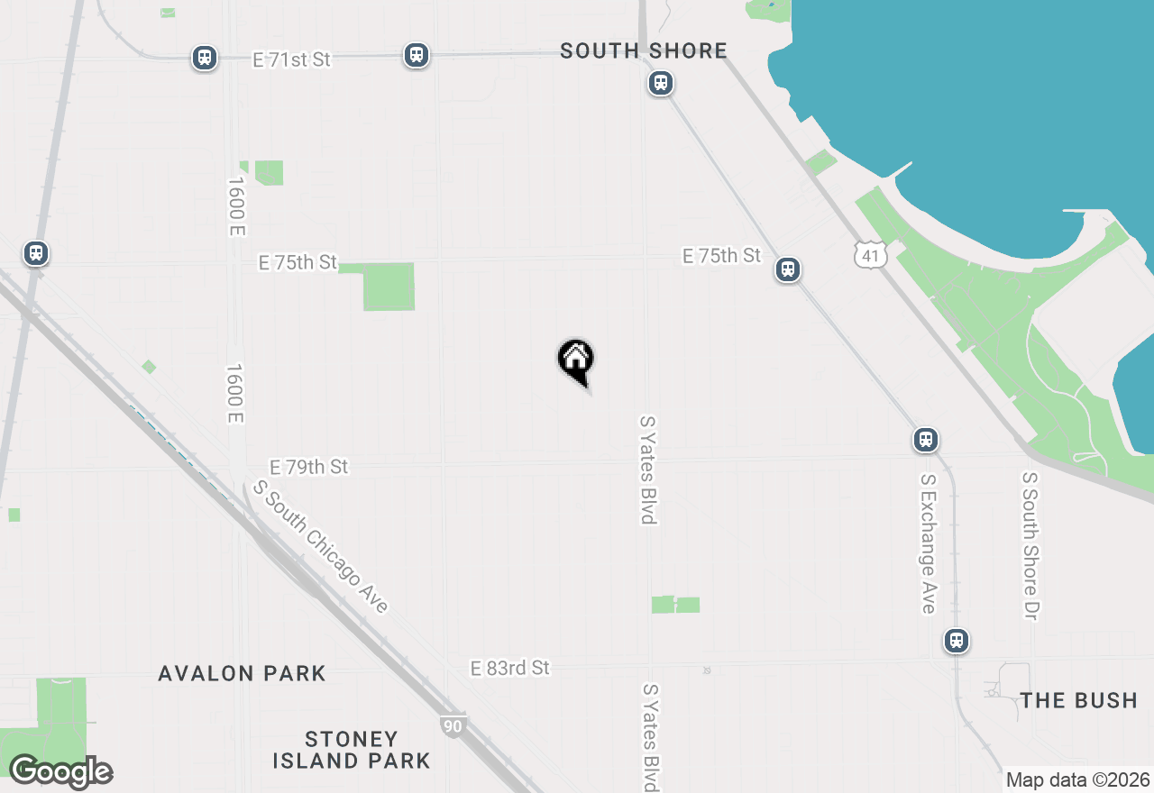 Map of 7745 S Luella Avenue, Chicago, IL 60649