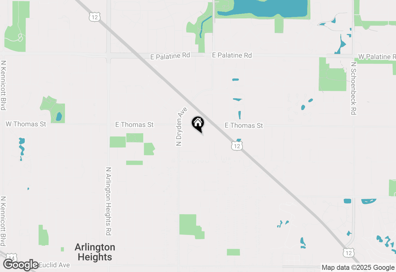 Map of 1043 E Jules Street, Arlington Heights, IL 60004