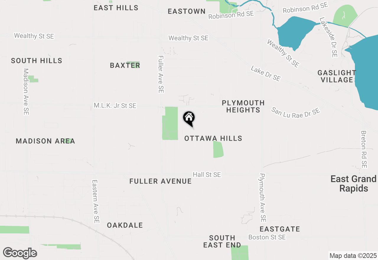 Map of 922 Calvin Avenue Se, Grand Rapids, MI 49506