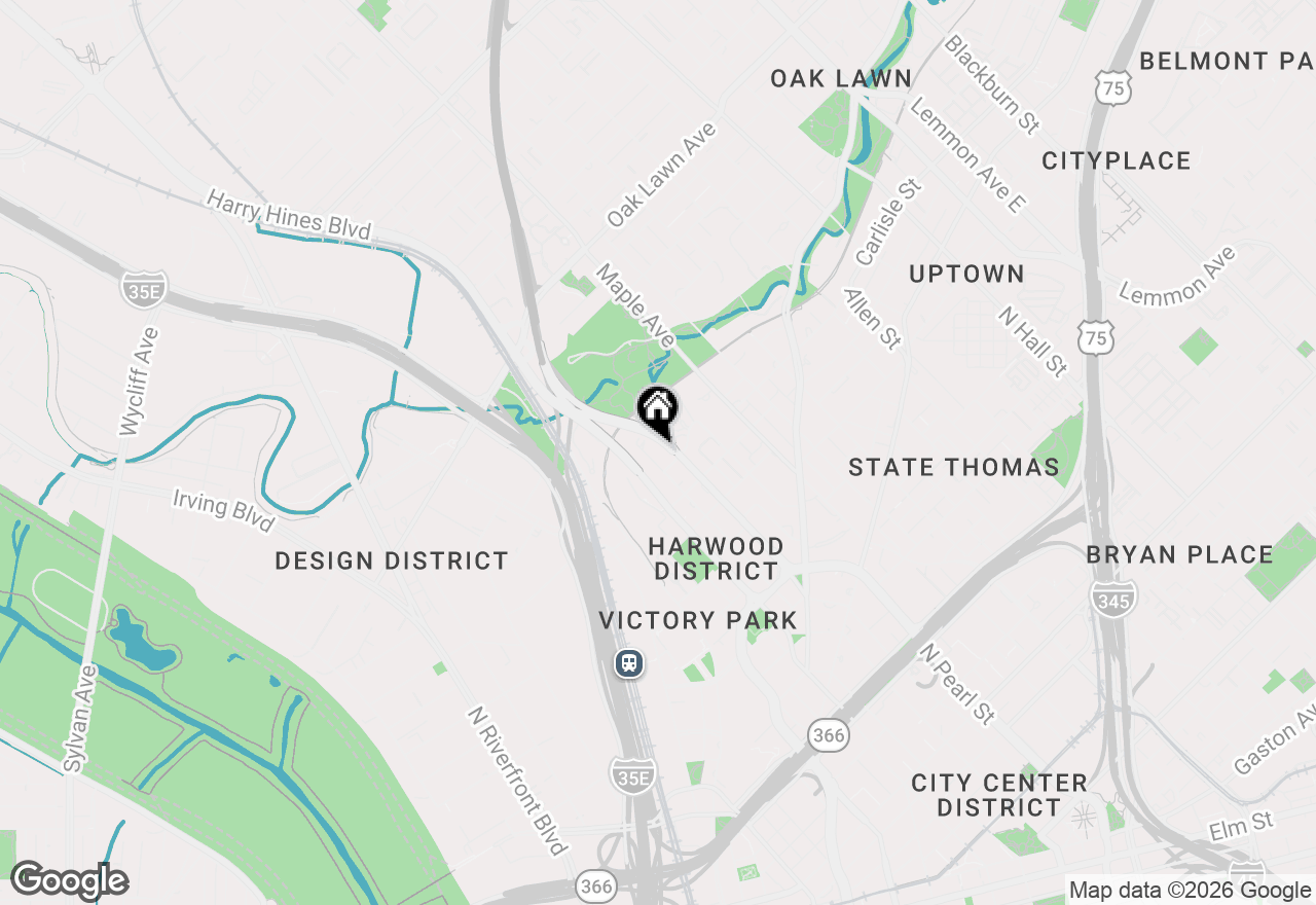 Map of 3130 N Harwood Street #1606, Dallas, TX 75201
