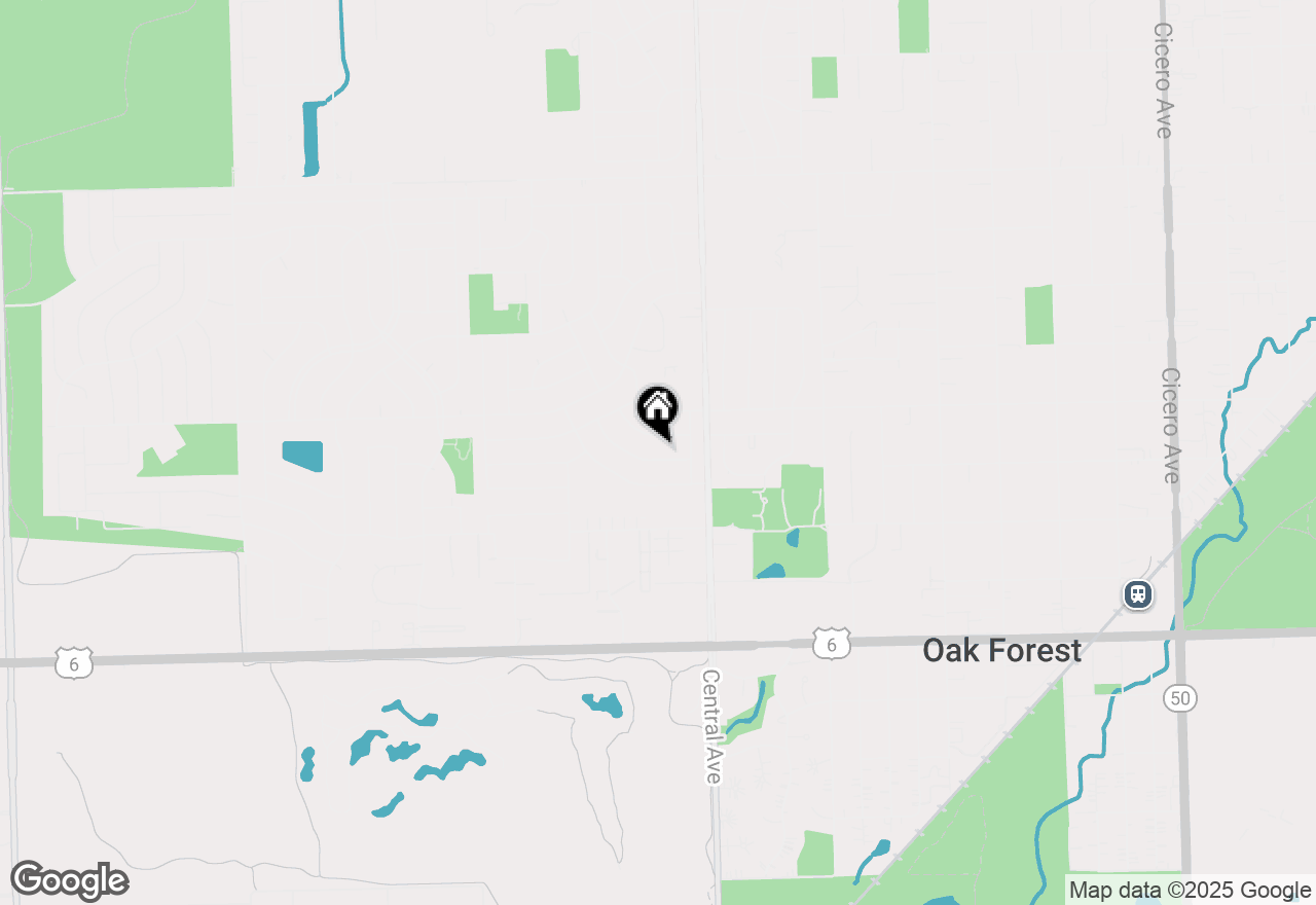 Map of 5660 Dover Road, Oak Forest, IL 60452