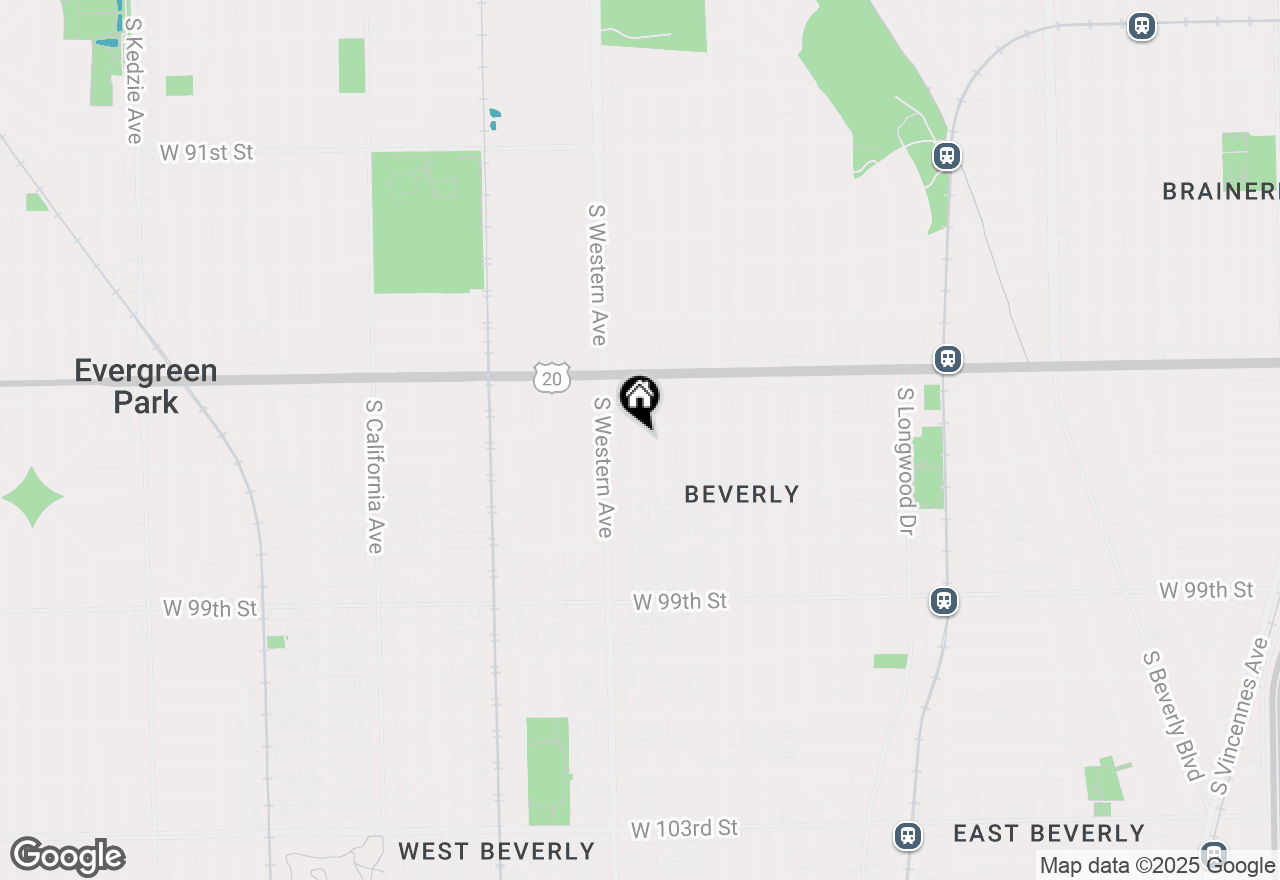 Map of 9601 S Claremont Avenue, Chicago, IL 60643