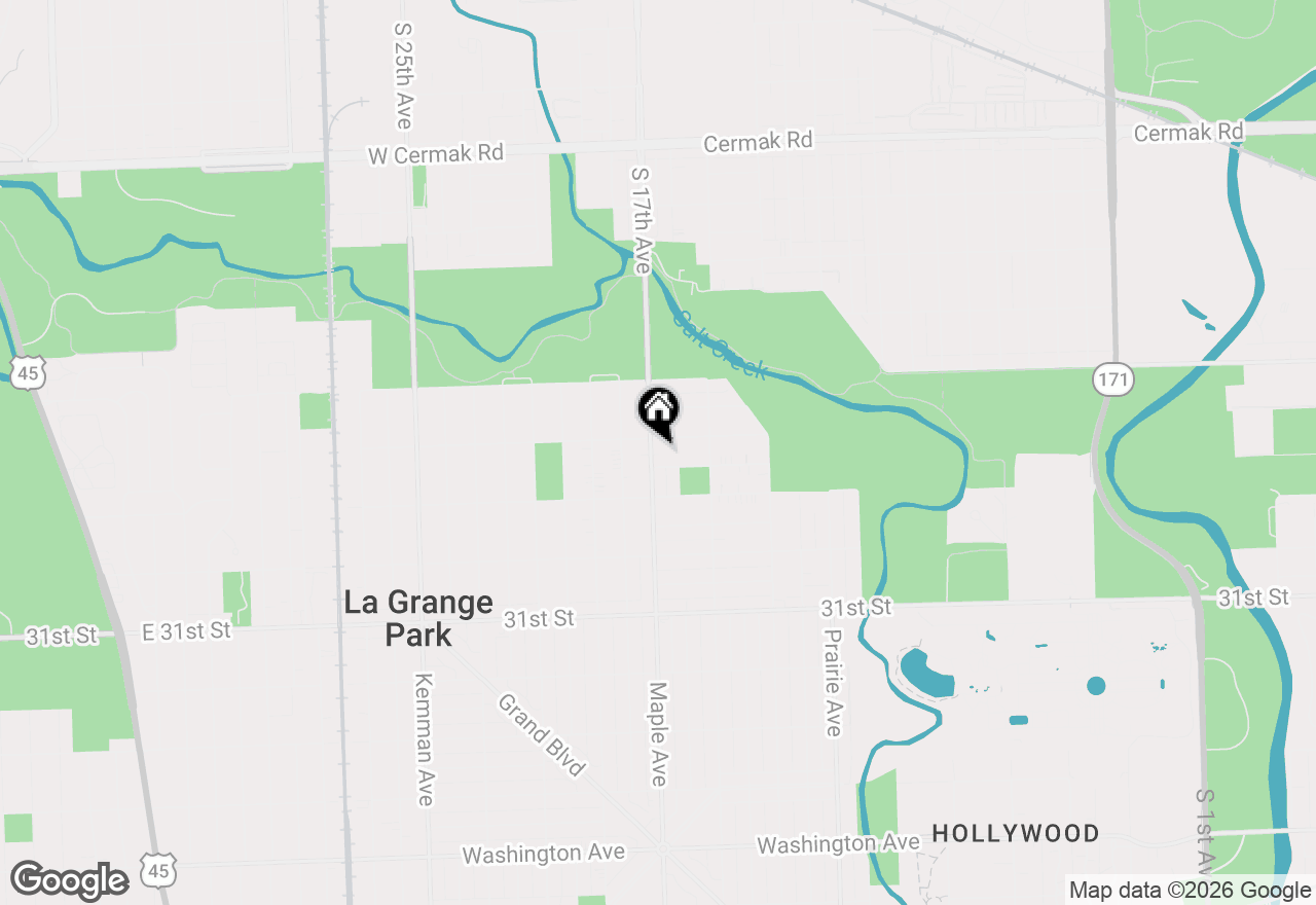 Map of 2711 Maple Avenue, Brookfield, IL 60513