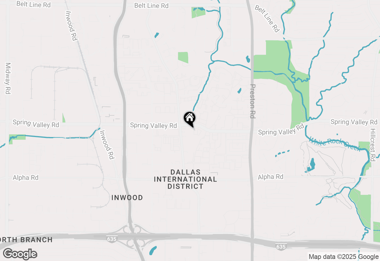 Map of 5550 Spring Valley Road #A25, Dallas, TX 75254