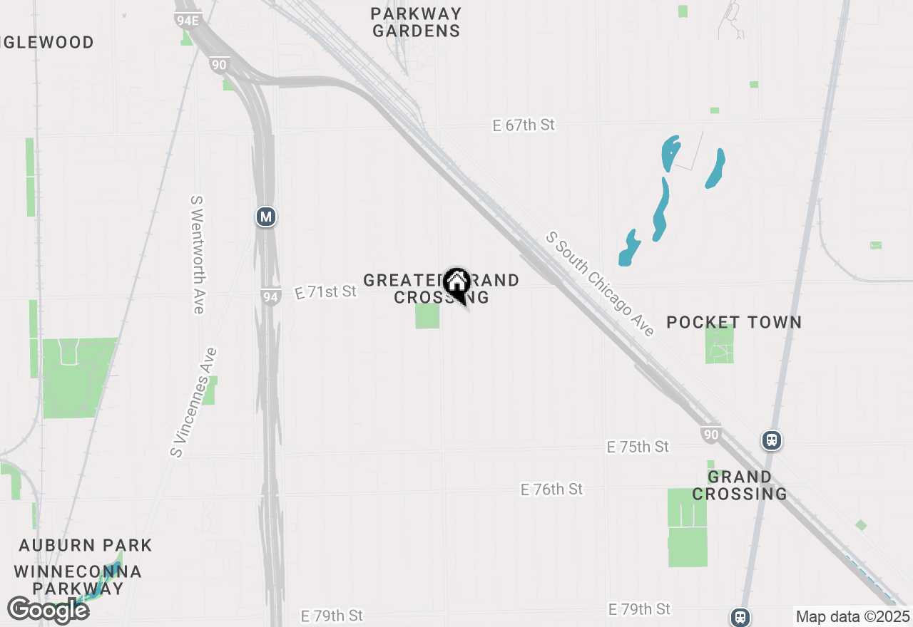 Map of 7138 S Vernon, Chicago, IL 60619