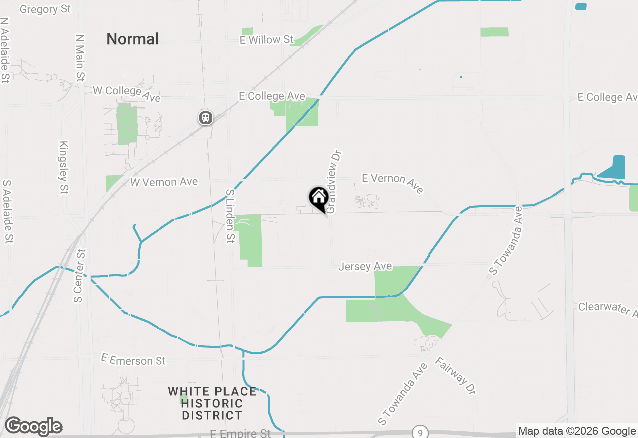 Map of 600 Sheridan Road, Normal, IL 61761