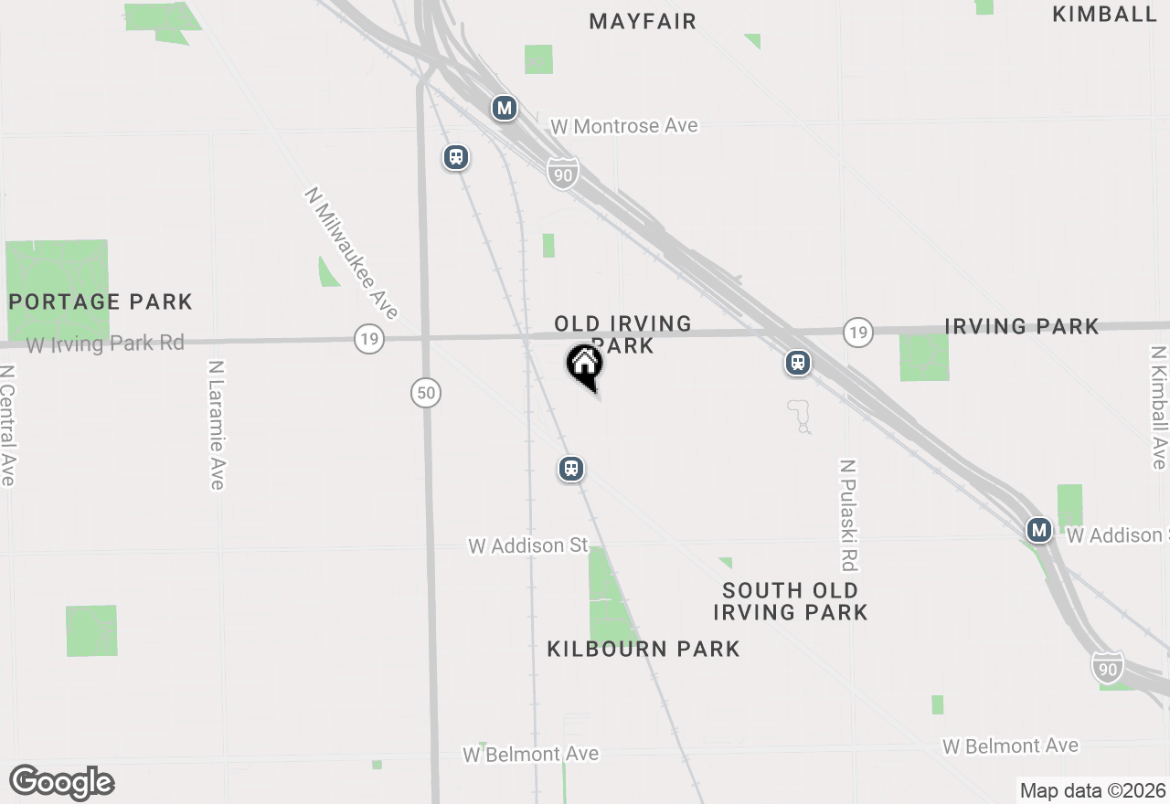 Map of 3842 N Kenneth Avenue, Chicago, IL 60641