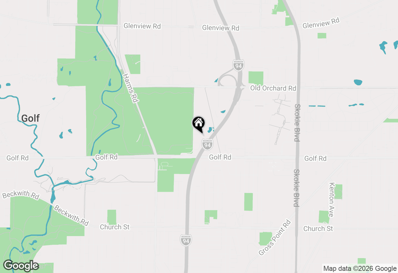 Map of 9655 Woods Drive #1102, Skokie, IL 60077