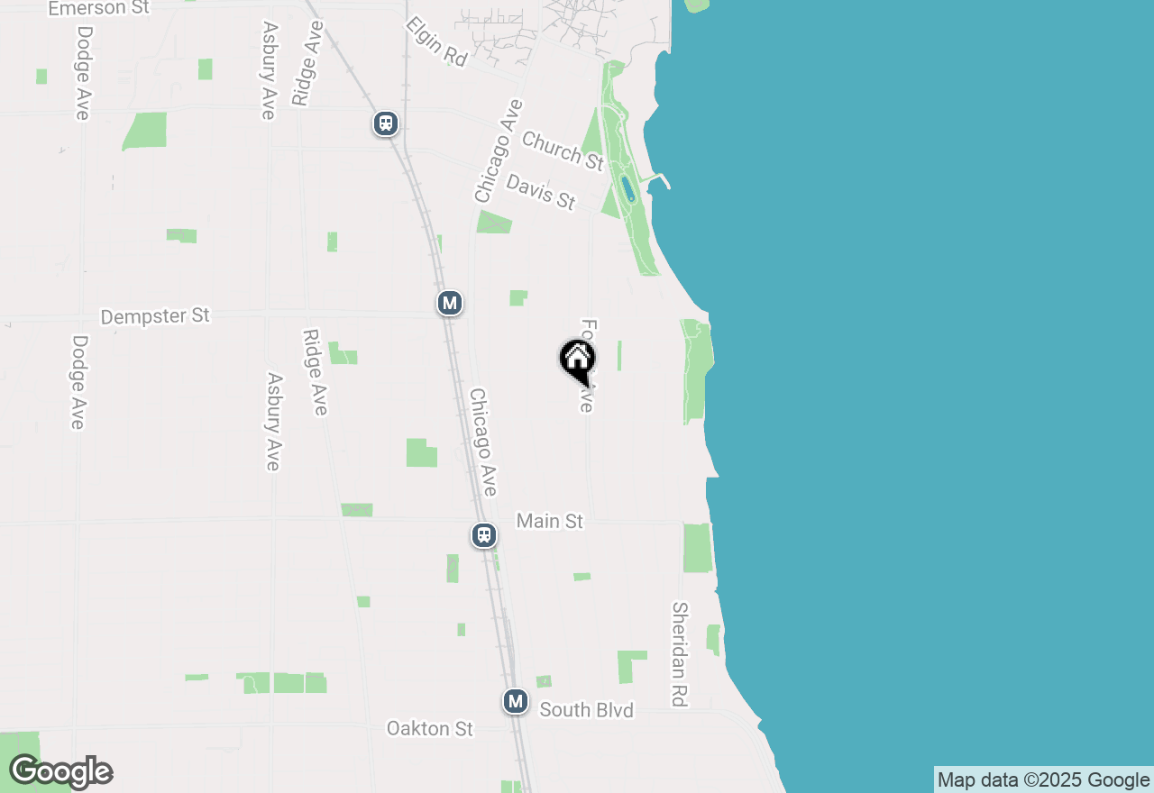 Map of 1120 Forest Avenue, Evanston, IL 60202