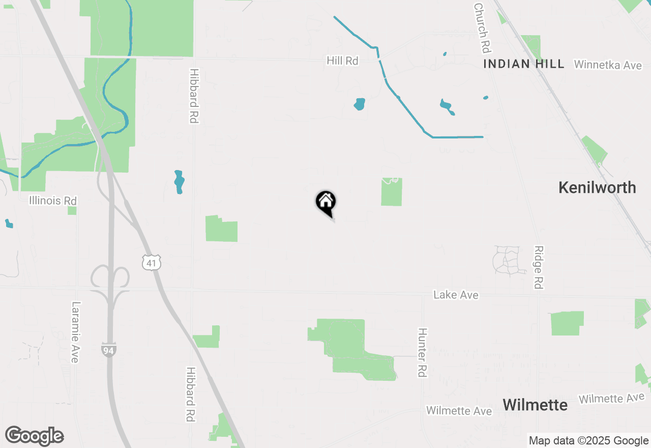 Map of 1115 Seneca Road, Wilmette, IL 60091