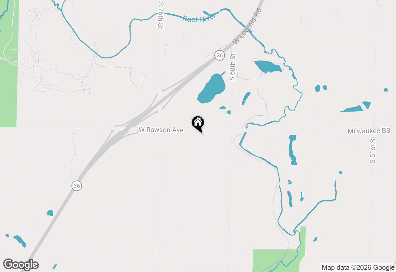 Map of 7179 W Rawson Ave, Franklin, WI 53132