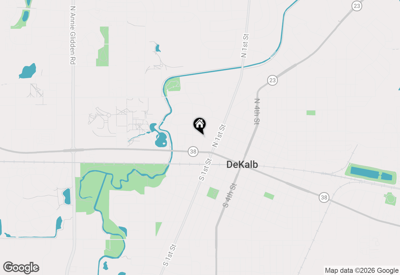 Map of 226 W Locust Street, Dekalb, IL 60115