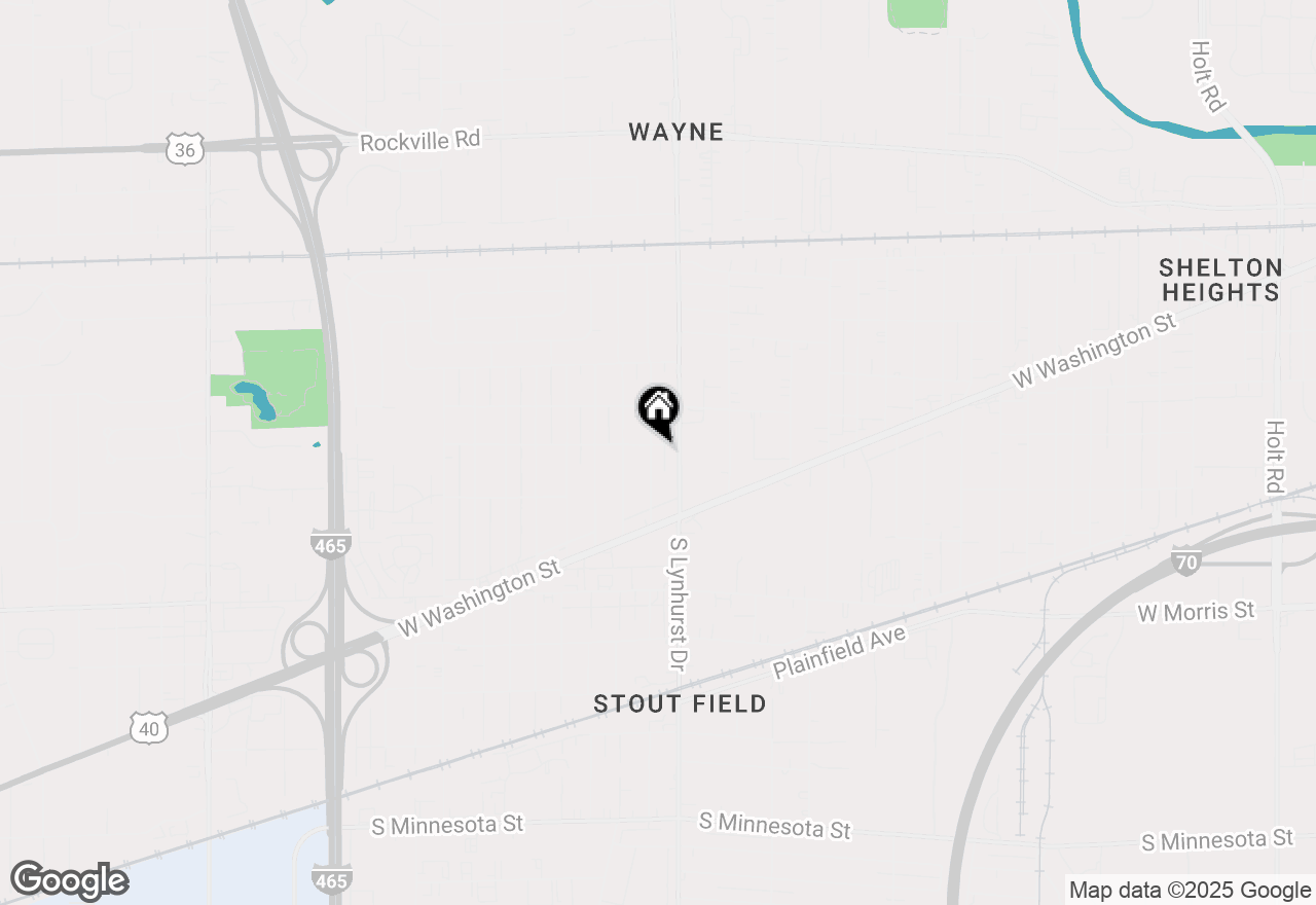 Map of 807 Manhattan Avenue, Indianapolis, IN 46241