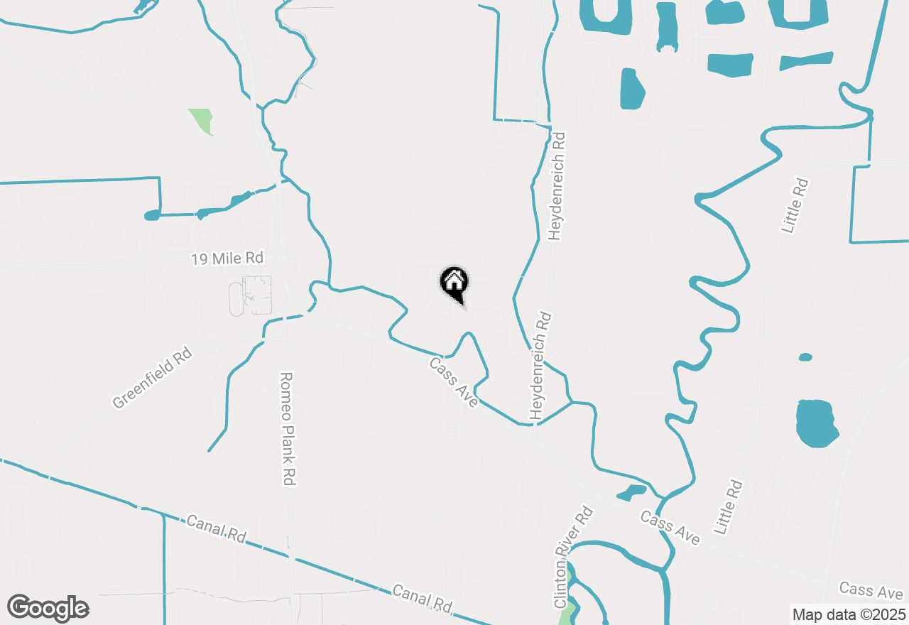 Map of 42680 Chippewa Drive, Clinton Township, MI 48038