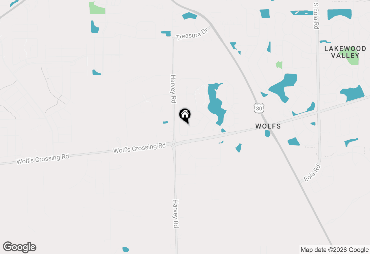 Map of 321 Parker Place, Oswego, IL 60543
