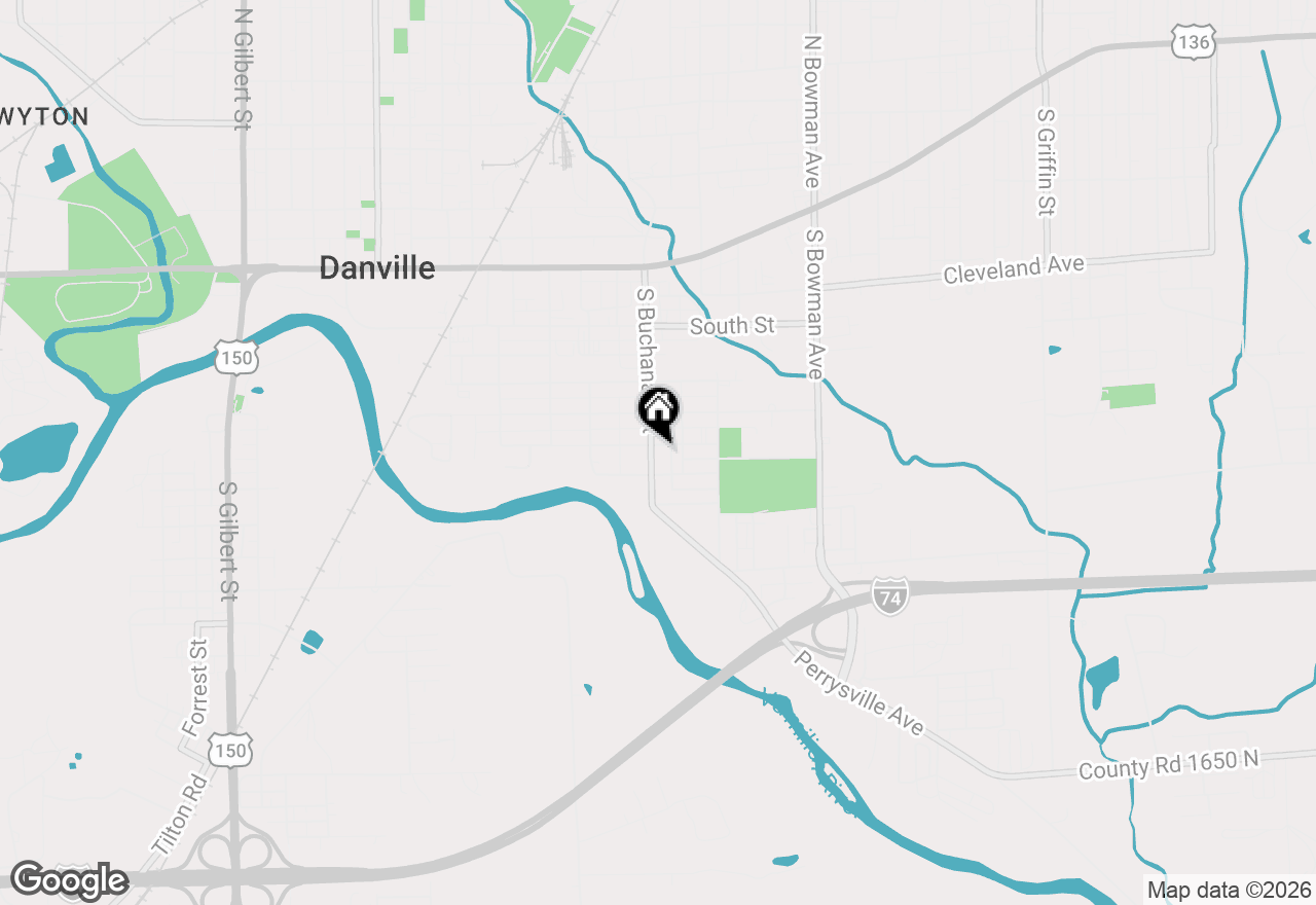 Map of 503 S Buchanan Street, Danville, IL 61832