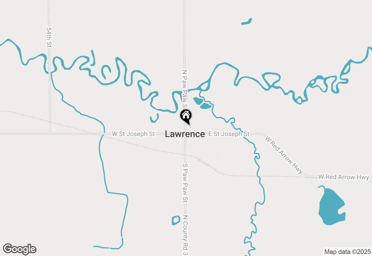 Map of 130 N Paw Paw Street, Lawrence, MI 49064